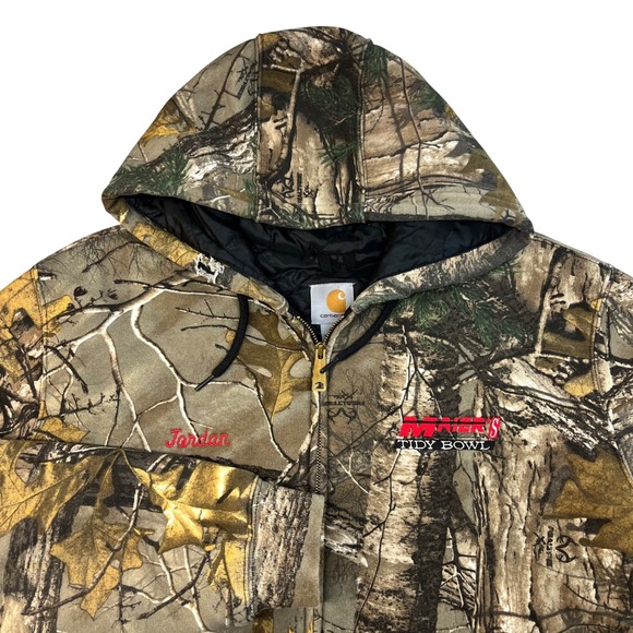 Carhartt Realtree Xtra Camo Zip Hoodie Quilted Lining 102276-977 Mens M Regular